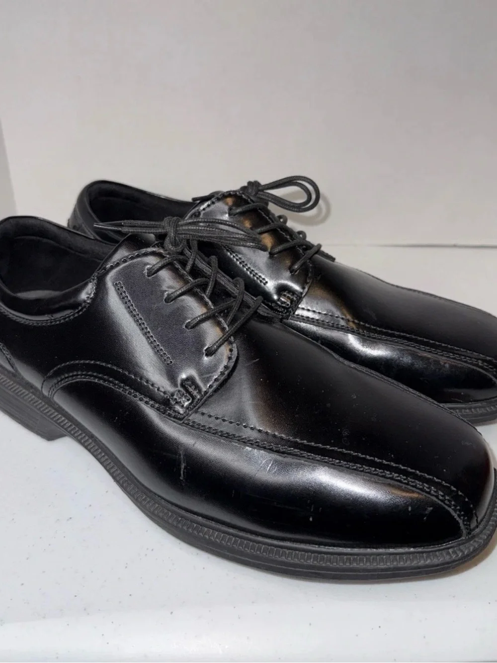 Nunn bush Men's 13 XW Black Classic Lace-Up Dress Shoes